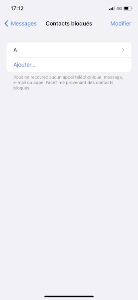 Bloquer les messages d’un ou plusieurs correspondants
