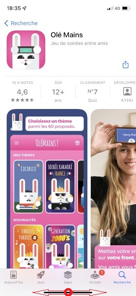 Basculer rapidement entre deux applications