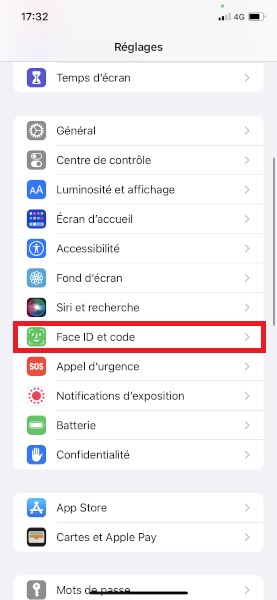 Configurer un code de verrouillage