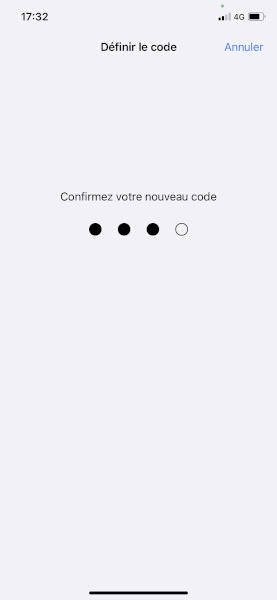 Configurer un code de verrouillage
