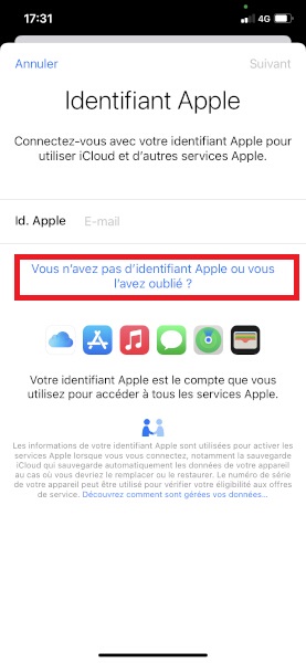 Je n’ai pas de compte Apple