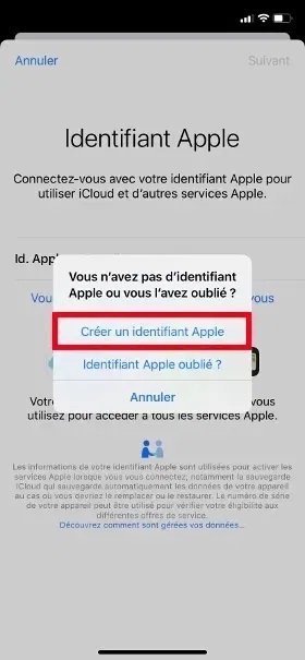 Je n’ai pas de compte Apple