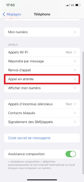 Activer ou désactiver le double-appel