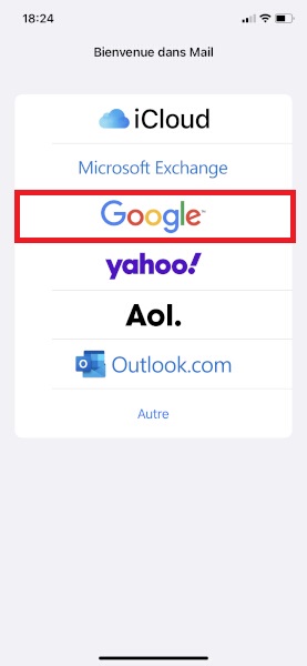 Configuration d’un compte e-mail