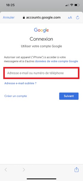 Configuration d’un compte e-mail