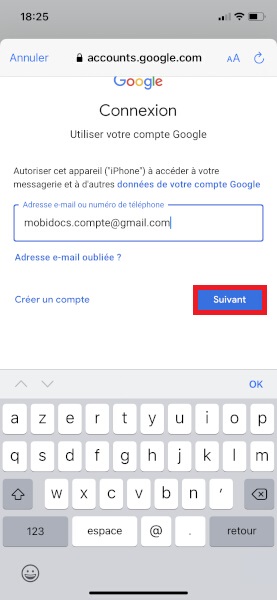 Configuration d’un compte e-mail