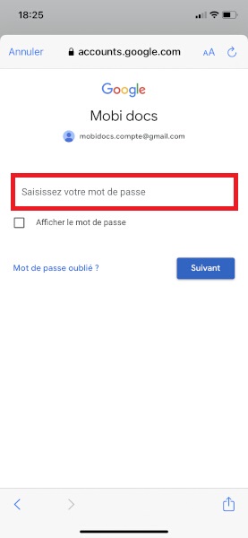 Configuration d’un compte e-mail