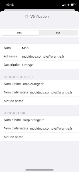 Configuration d’un compte e-mail manuellement