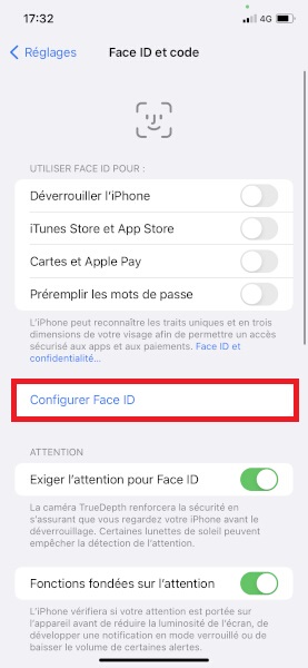 Comment configurer le FaceID sur iPhone