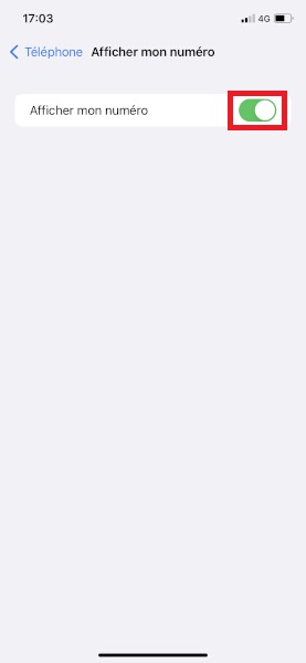 Masquer son numéro sur iPhone