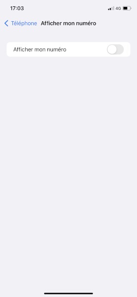 Masquer son numéro sur iPhone