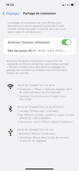 Comment configurer le partage de connexion internet ?