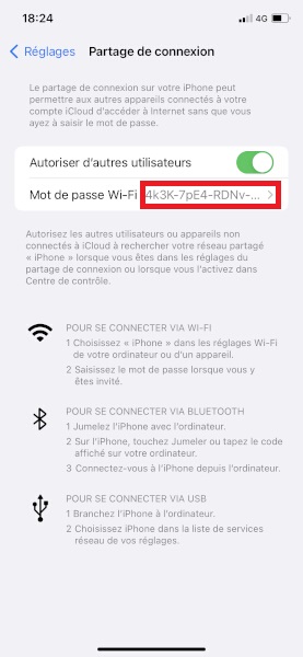 Comment configurer le partage de connexion internet ?