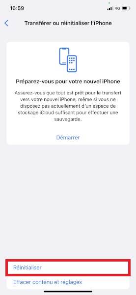Effectuer une réinitialisation des réglages réseaux.