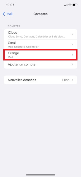Supprimer un compte e-mail sur iPhone