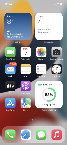 Ajouter un widget batterie sur l’écran de verrouillage