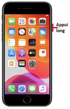 Comment éteindre le Apple iPhone SE 2020 ?