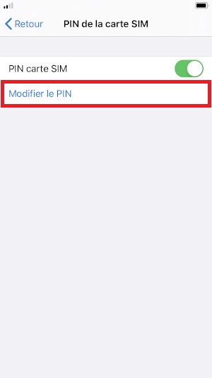 Modifier le code PIN de la SIM sur Apple iPhone SE 2020