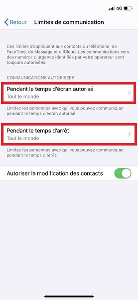 Apps toujours autorisées