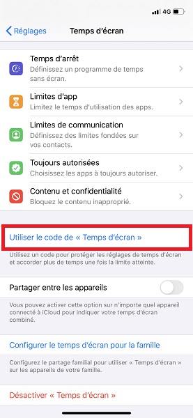 Programmer un temps d’arrêt