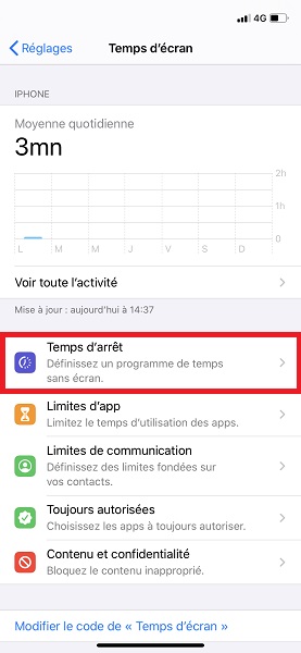 Définir des limites par application