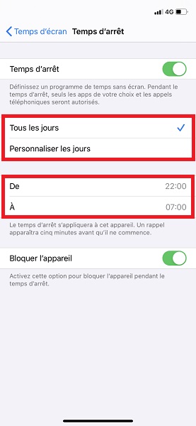 Définir des limites par application