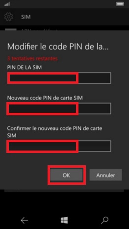 Comment changer le code PIN sur le Microsoft Lumia 950 ?