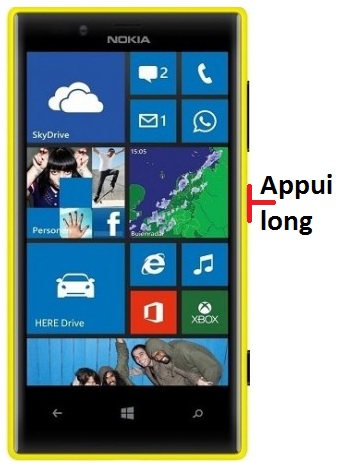 Comment éteindre le Nokia Lumia 720 ?