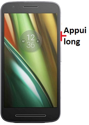 Comment éteindre le Motorola E2 ?
