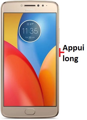 Comment éteindre le Motorola E4 ?