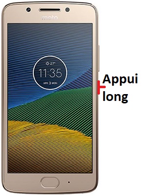 Comment éteindre le Motorola G5 ?