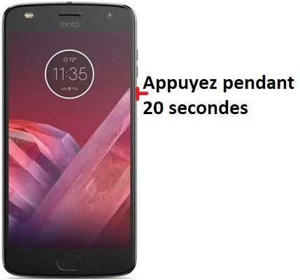 Forcer l'arrêt si le Motorola Z2 Play est bloqué