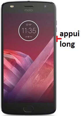 Comment éteindre le Motorola Z2 Play ?