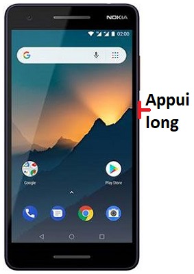 Comment éteindre le Nokia 2.1 ?