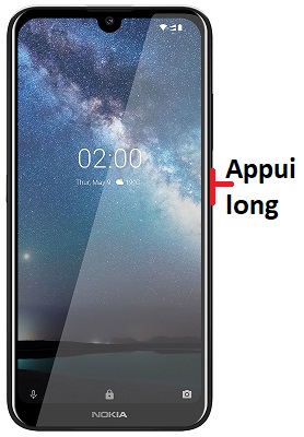 Comment éteindre le Nokia 2.2 ?