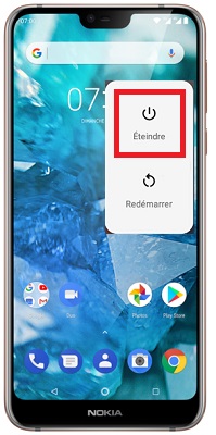 Comment éteindre le Nokia 7.1 ?