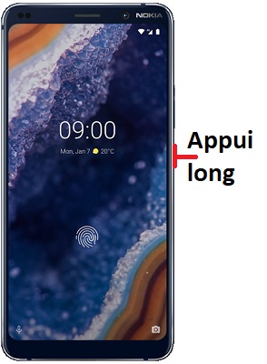 Comment éteindre le Nokia 9 PureView ?