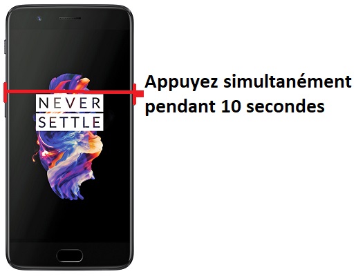 Forcer l'arrêt si le OnePlus 5 est bloqué