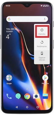 Comment éteindre le OnePlus 6T ?