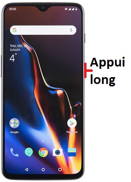 Comment éteindre le OnePlus 6T ?