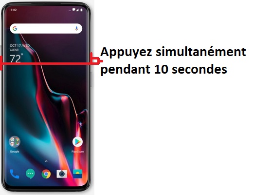 Forcer l'arrêt si le OnePlus 7 est bloqué