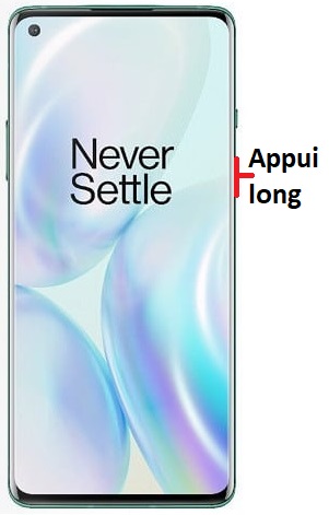 Comment éteindre le OnePlus 8 ?