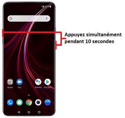 Forcer l'arrêt si le OnePlus 8 Pro est bloqué