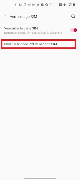 Modifier le code PIN de la SIM sur OnePlus 8 Pro