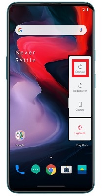 Comment éteindre le OnePlus Nord ?