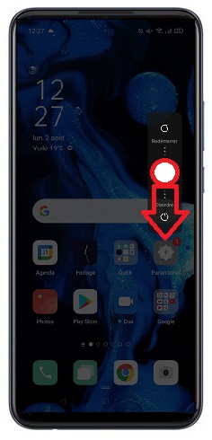 Comment éteindre le OPPO A15 ?