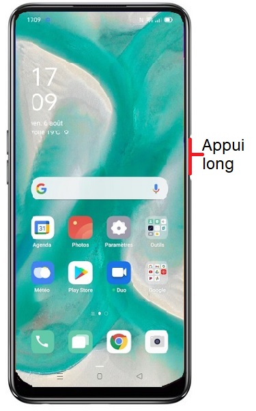 Comment éteindre le OPPO A74 4G ?