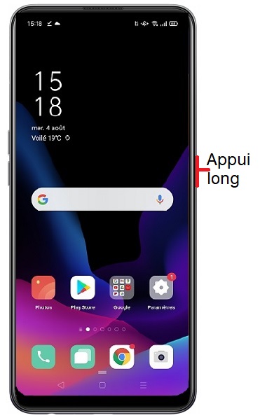 Comment éteindre le OPPO A94 ?