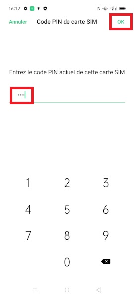 Modifier le code PIN de la SIM sur OPPO Find X2 Lite