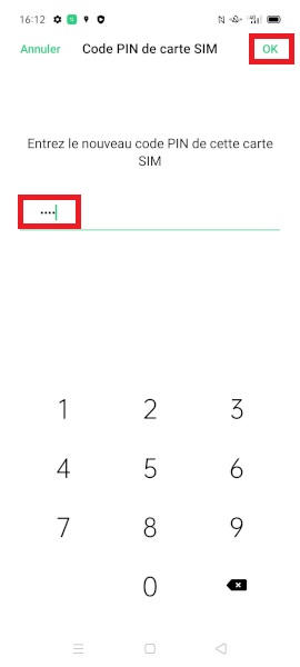 Modifier le code PIN de la SIM sur OPPO Find X2 Lite